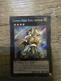 Yugioh - Comics Hero King Arthur NUMH-EN041 Unlimited Edition Secret Rare NM - Image 1