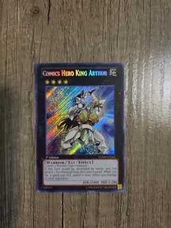 Yugioh - Comics Hero King Arthur NUMH-EN041 Unlimited Edition Secret Rare NM - Image 2