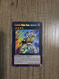 Yugioh - Comics Hero King Arthur NUMH-EN041 Unlimited Edition Secret Rare NM - Image 3