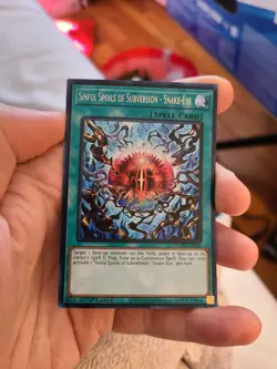 Yugioh Sinful Spoils of Subversion - Snake-Eye DUNE-EN060 1st Secret Rare - Image 1