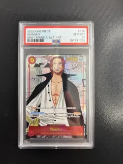 2022 One Piece Romance Dawn OP01-120 Shanks Manga Alt Art PSA 10 English - Image 1