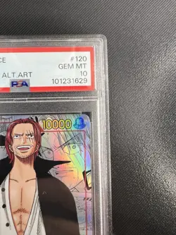 2022 One Piece Romance Dawn OP01-120 Shanks Manga Alt Art PSA 10 English - Image 3