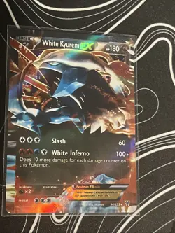 White Kyurem EX 96/135 Plasma Storm Ultra Rare Holo Pokemon Card LP - Image 1