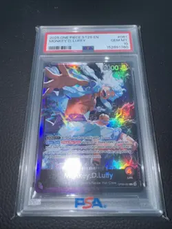 2025 One Piece Monkey D Luffy #OP09-061 PSA 10 GEM MINT GEM MT - Image 1