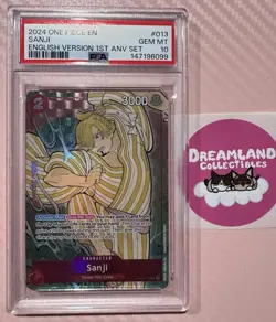 2024 One Piece EN Sanji English Version 1st Anniversary Set Foil PSA 10 - Image 1