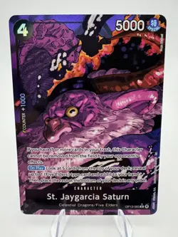 One Piece St. Jaygarcia Saturn Alternate Art OP13-083 Carrying On His Will Foil - Image 1