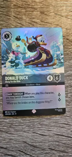 Donald Duck Along For The Ride Epic 220/204 Lorcana Winter Spell - Image 1