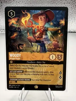 Disney Lorcana Wilds Unknown Woody Jungle Guide 15/204 Non-Foil - Image 1