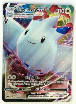 Pokemon Card Togekiss VMAX 141/185 Vivid Voltage Holo Ultra Rare NM - Image 1