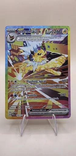 Pokemon TCG Sir Jolteon EX Prismatic Evolutions Holo Card 153/131 English - Image 1