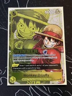 Monkey.D.Luffy (Winner Pack 2026 Vol. 2) P-106 One Piece Promotion Cards Foil - Image 2