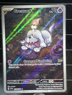 Pokemon TCG Greavard Illustration Rare Card 214/198 Scarlet & Violet Base Set - Image 1