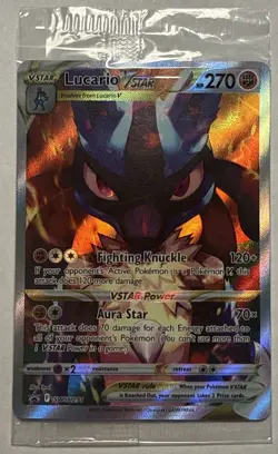 Lucario VSTAR SWSH291 SWSH: Sealed Sword & Shield Promo Card Holo - Image 1