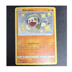 Silicobra Pokemon Card SV070/SV122 Shining Fates Shiny Vault 80 HP Shiny Holo - Image 1