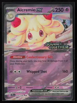 Alcremie ex (Journey Together Stamped) 075/159 Pokemon TCG Card - Image 1