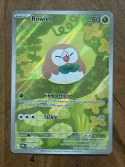 Pokemon TCG Rowlet 090/088 Perfect Order Illustration Rare NM Card - Image 1