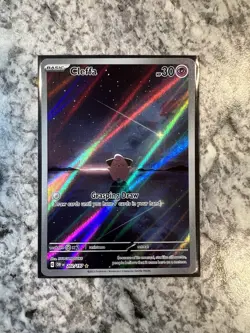 Cleffa 202/197 SV03: Obsidian Flames Illustration Rare Holo Pokemon Card NM - Image 1