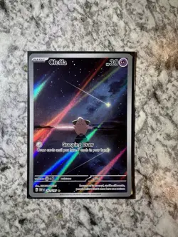 Cleffa 202/197 SV03: Obsidian Flames Illustration Rare Holo Pokemon Card NM - Image 2