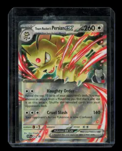 Team Rocket's Persian ex - Holo Promo SV: Scarlet & Violet Promo Cards 218 NM - Image 1