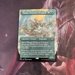 MtG Titania, Protector of Argoth - NM Borderless - Modern Horizons 2 - Image 1