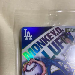 One Piece Card Monkey D. Luffy Unopened Dodgers Overseas Promo Dodgers Luffy - Image 2