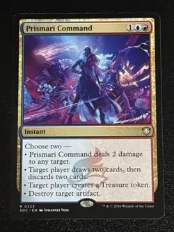 MTG Commander: Secrets of Strixhaven Prismari Command 0323 NM Rare - Image 1