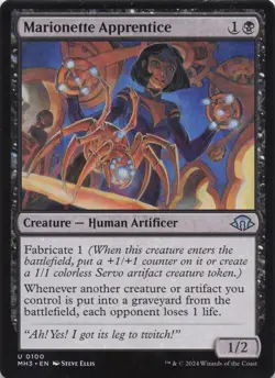 Marionette Apprentice Modern Horizons 3 Regular Uncommon #100 NM MTG - Image 1