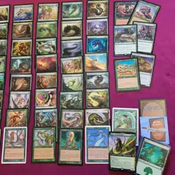 Commander Magic Deck 100 Cards = **WURMS WORMS WYRMS Green Day Baru Tribal Fun** - Image 3