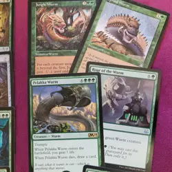 Commander Magic Deck 100 Cards = **WURMS WORMS WYRMS Green Day Baru Tribal Fun** - Image 5