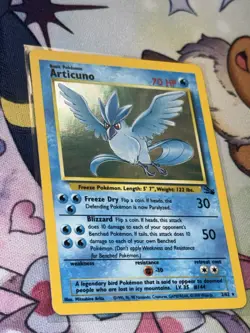 Pokemon TCG Articuno Fossil Holo Unlimited Rare Card 2/62 NM! - Image 4