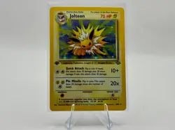 Pokemon Card Jolteon 4/64 Jungle 1st Edition Holo - LP - Image 1