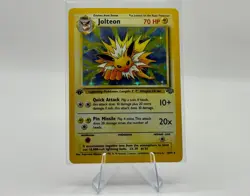 Pokemon Card Jolteon 4/64 Jungle 1st Edition Holo - LP - Image 2