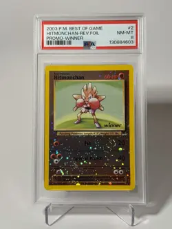 Pokemon (PSA 8) Hitmonchan 2 WINNER Stamp Best Promos Englisch Nockchan vgl. BGS - Image 1