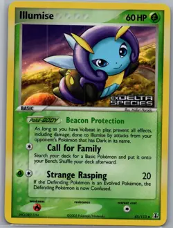 Illumise 45/113 Reverse Holo Delta Species - Pokemon Card - NM - Image 1