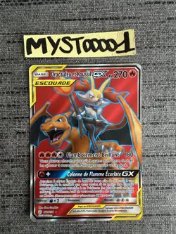 Carte Pokemon Dracaufeu Et Roussil GX 212/236 FA Eclipse Cosmique Francais Occas - Image 1