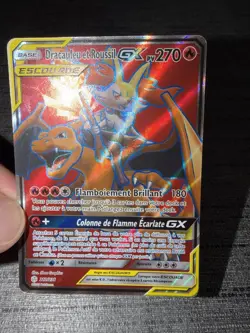 Carte Pokemon Dracaufeu Et Roussil GX 212/236 FA Eclipse Cosmique Francais Occas - Image 3