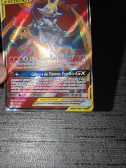 Carte Pokemon Dracaufeu Et Roussil GX 212/236 FA Eclipse Cosmique Francais Occas - Image 5