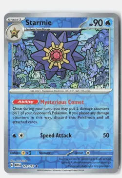 Starmie Reverse Holo 121/165 Rare 151 Pokemon Near Mint - Image 1