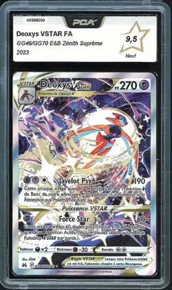 Carte Pokemon DEOXYS ● GG46/GG70 Vstar FA ● Epee et Bouclier EB12.5 FR ● PCA 9,5 - Image 1