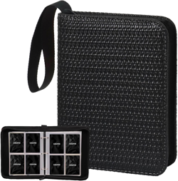 4 Pocket Card Binder for 400 Standard Trading Cards, Trading Card Album Folder w - Image 1