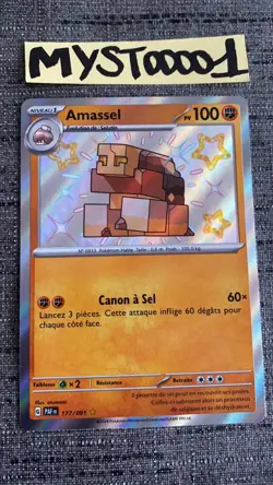Carte Pokemon Amassel 177/091 Shiny Destinees A Paldea PAF EV4.5 Francais - Image 1