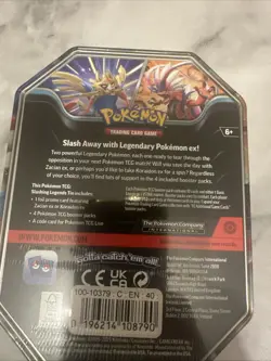POKEMON TCG Pokemon Slashing Legends Tin Zacian EX FACTORY SEALED TIN ex - Image 3