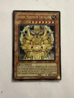 🚨1st Edition HOLO Exxod, Master of The Guard RARE Yu-Gi-Oh! Vintage - Image 4