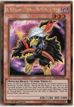 Yugioh - Blackwing - Pinaki the Waxing Moon PGL2-EN007 1st Edition - Premium Gol - Image 1