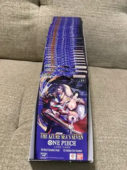 One Piece The Azure Sea's Seven Sleeved Booster Pack New Sealed Lot Of 45 - Image 1