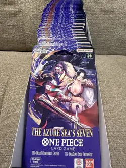 One Piece The Azure Sea's Seven Sleeved Booster Pack New Sealed Lot Of 45 - Image 3