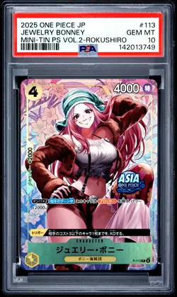 Jewelry Bonney PSA10 2025 One Piece Japanese Mini-Tin Vol.2-Rokushiro #113 - Image 1