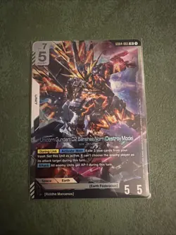 Unicorn Gundam 02 Banshee Norn Destroy Mode GD04-065 LR NM Gundam Card Game - Image 1