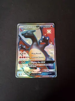 “Charizard GX SV49/SV94 Hidden Fates Shiny Holo Full Art Pokemon Card LP/MP - Image 2