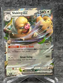 Pokemon TCG Slaking EX Card 147/191 Surging Sparks Double Rare - Image 1